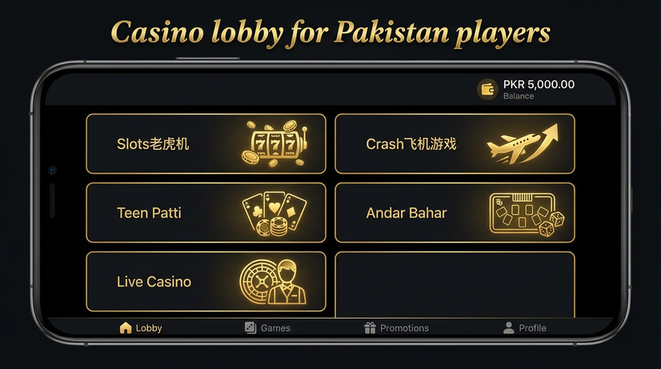 Lobby view of lucky103 for Pakistan users - 4